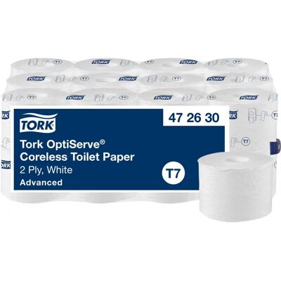 Tork OptiServe Coreless Toilet Paper - 2-Ply, 24 Rolls Tork OptiServe Coreless Toilet Paper - 2-Ply, 24 Rolls