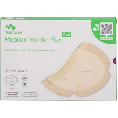Mölnlycke Mepilex Border Flex Oval Verband - Wound Dressing Mölnlycke Mepilex Border Flex Oval Verband - Wound Dressing