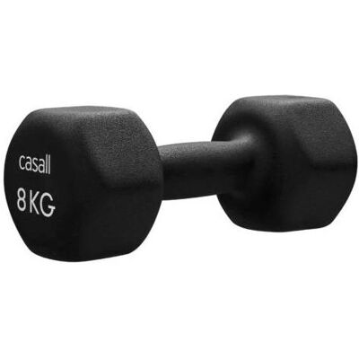 Casall 548469041 Dumbbell - Fixed-weight 8 kg - Black/White - Dumbbell Casall 548469041 Dumbbell - Fixed-weight 8 kg - Black/White - Dumbbell