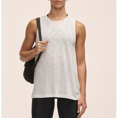 Casall Camiseta Blanca - Top de Textura Suave para Mujer Casall Camiseta Blanca - Top de Textura Suave para Mujer
