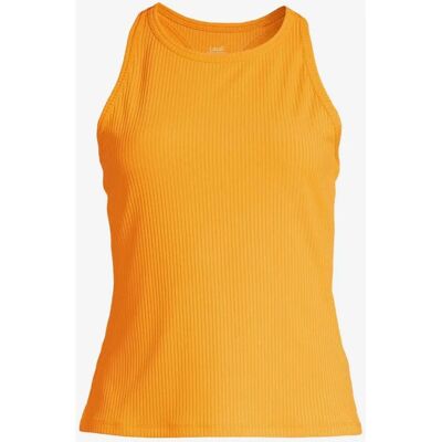 Camiseta Casall Signified Rib Naranja Blanco - Mujer Camiseta Casall Signified Rib Naranja Blanco - Mujer