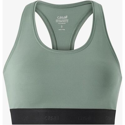 Sportowy stanik Casall Dusty Green - Krzyżowe plecy - Niska-średnia podpora Sportowy stanik Casall Dusty Green - Krzyżowe plecy - Niska-średnia podpora