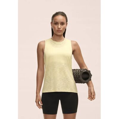 Camiseta Amarilla Casall Soft Texture Mujer - Yoga y Casa Camiseta Amarilla Casall Soft Texture Mujer - Yoga y Casa