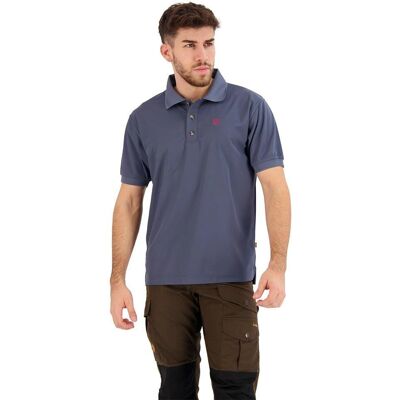 Fjällräven Crowley Piqué Polo Shirt - Onkel Blau Fjällräven Crowley Piqué Polo Shirt - Onkel Blau