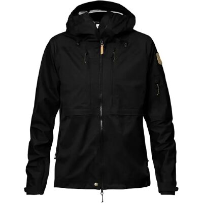 Fjällräven Damen Keb Eco-Shell Jacke Schwarz XL - Hardshelljacke Fjällräven Damen Keb Eco-Shell Jacke Schwarz XL - Hardshelljacke