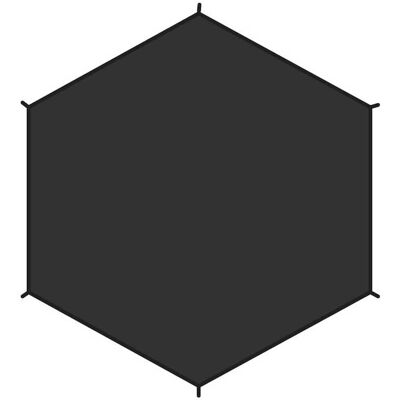 Fjällräven DOME 2 FOOTPRINT - Teltutstyr - OneSize - svart Fjällräven DOME 2 FOOTPRINT - Teltutstyr - OneSize - svart