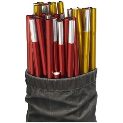 Fjällräven Abisko Endurance 4 Pole Kit - Unisex - Rosso, Giallo - Bastoni da tenda Fjällräven Abisko Endurance 4 Pole Kit - Unisex - Rosso, Giallo - Bastoni da tenda