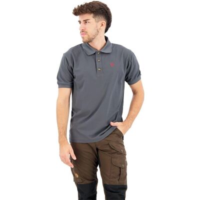 Fjällräven Crowley Piqué Polo-Shirt - Berggrau Fjällräven Crowley Piqué Polo-Shirt - Berggrau