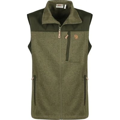 Gilet in pile da uomo Fjällräven Buck - Buck Fleece Vest M Laurel Green/Deep Forest Gilet in pile da uomo Fjällräven Buck - Buck Fleece Vest M Laurel Green/Deep Forest