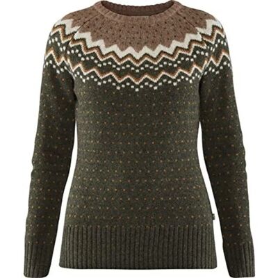 Fjällräven ÖVIK KNIT SWEATER W Damen Gr.XXS - Wollpullover - oliv-dunkelgrün Fjällräven ÖVIK KNIT SWEATER W Damen Gr.XXS - Wollpullover - oliv-dunkelgrün