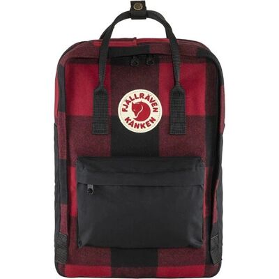 Fjällräven Kånken Re-Wool Plecak - 15'' Laptop, 18L, Czarny/Czerwony Fjällräven Kånken Re-Wool Plecak - 15'' Laptop, 18L, Czarny/Czerwony