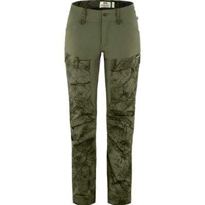 Fjällräven Keb Trousers W reg Green Camo - Pantaloni de drumeție Fjällräven Keb Trousers W reg Green Camo - Pantaloni de drumeție