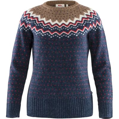 Fjällräven Övik Sweter dzianinowy W - granatowy Fjällräven Övik Sweter dzianinowy W - granatowy