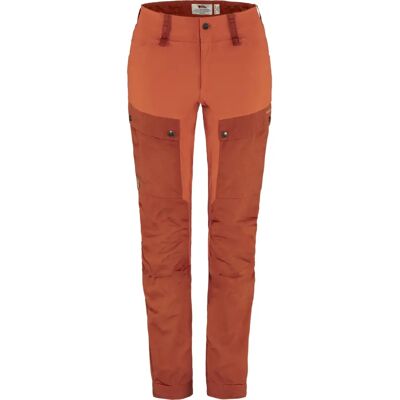Pantaloni de drumeție pentru femei Fjällräven - Roșu Pantaloni de drumeție pentru femei Fjällräven - Roșu