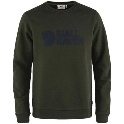 Fjällräven Logo Pullover M (84142) - tiefgrün Fjällräven Logo Pullover M (84142) - tiefgrün