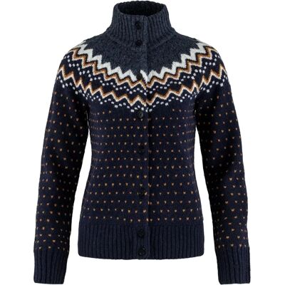 Fjällräven Övik stickad cardigan W - mörk marinblå Fjällräven Övik stickad cardigan W - mörk marinblå