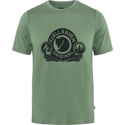 Fjällräven Abisko Wool Kurzarm-T-Shirt - Herren Patina Green Fjällräven Abisko Wool Kurzarm-T-Shirt - Herren Patina Green