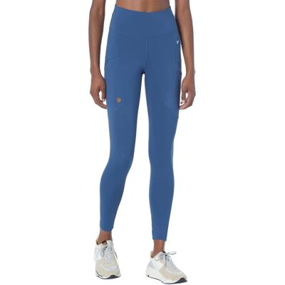 Fjällräven Abisko Tights Niebieskie - Legginsy do turystyki i outdoor Fjällräven Abisko Tights Niebieskie - Legginsy do turystyki i outdoor