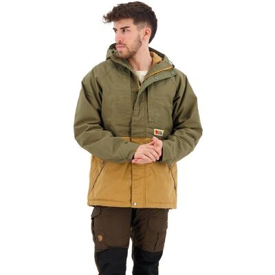 Fjällräven Vardag Lite Puchowa Kurtka - Mężczyźni - Oliwkowa-Zielona/Brunet - XXL Fjällräven Vardag Lite Puchowa Kurtka - Mężczyźni - Oliwkowa-Zielona/Brunet - XXL