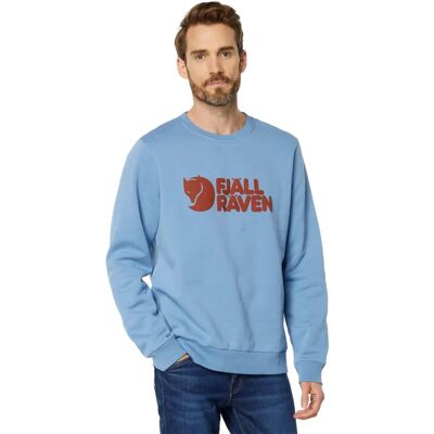Fjällräven Logo Sweatshirt W (84143) - dämmerungsblau/terracotta braun Fjällräven Logo Sweatshirt W (84143) - dämmerungsblau/terracotta braun