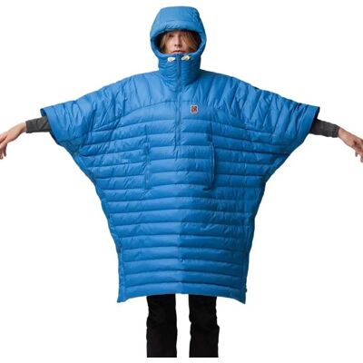Fjällräven Expedition Down Poncho - Blå - Unisex L/XL Fjällräven Expedition Down Poncho - Blå - Unisex L/XL