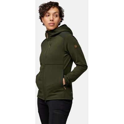 Fjällräven - KEB FLEECE HOODIE W - Olive - Fleece jacket Fjällräven - KEB FLEECE HOODIE W - Olive - Fleece jacket