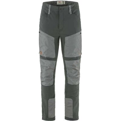 Fjällräven KEB AGILE WINTER TROUSERS M - Trekkingowe spodnie - czarny/szary Fjällräven KEB AGILE WINTER TROUSERS M - Trekkingowe spodnie - czarny/szary