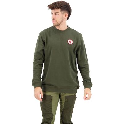 Fjällräven 1960 Logo Badge Maglione M (87163) - foresta profonda Fjällräven 1960 Logo Badge Maglione M (87163) - foresta profonda