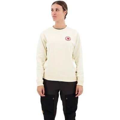 Fjällräven 1960 Logo Badge Sweater W (87230) - kalkkivalkoinen Fjällräven 1960 Logo Badge Sweater W (87230) - kalkkivalkoinen