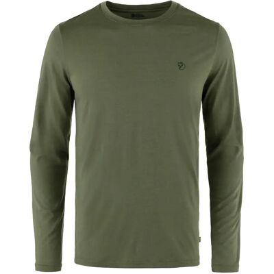 Fjällräven Abisko Wool LS M Oliwi długi rękaw - Długi rękaw Fjällräven Abisko Wool LS M Oliwi długi rękaw - Długi rękaw