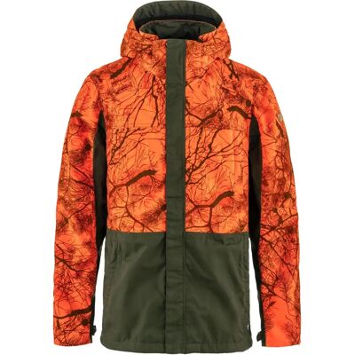 Fjällräven DREV HYBRID JACKET Uomo - Giacca da caccia durevole - Arancione/Verde oliva Fjällräven DREV HYBRID JACKET Uomo - Giacca da caccia durevole - Arancione/Verde oliva