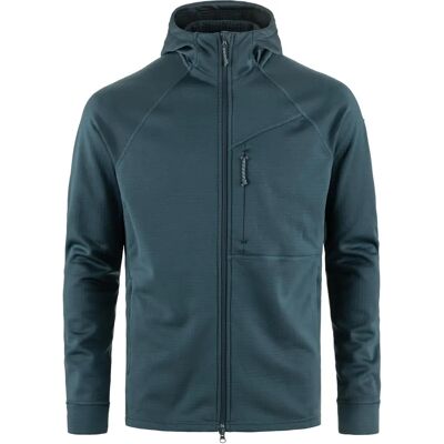 Fjällräven Abisko Grid Fleece Hoodie Mountain Blue - Fleecejacke Fjällräven Abisko Grid Fleece Hoodie Mountain Blue - Fleecejacke