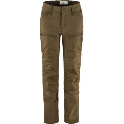 Fjällräven KEB AGILE WINTER TROUSERS W - Trekkingowe spodnie - brąz Fjällräven KEB AGILE WINTER TROUSERS W - Trekkingowe spodnie - brąz