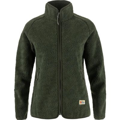Fjällräven VARDAG PILE FLEECE W - Fleece kurtka - ciemnozielony Fjällräven VARDAG PILE FLEECE W - Fleece kurtka - ciemnozielony