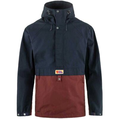 Fjallraven Vardag Anorak - Donkerblauw-Maroon - XL - Jas Fjallraven Vardag Anorak - Donkerblauw-Maroon - XL - Jas