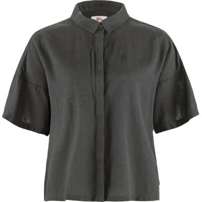 Fjällräven Övik Hemp Camp Hemd W - Outdoor Bluse - Grau Fjällräven Övik Hemp Camp Hemd W - Outdoor Bluse - Grau