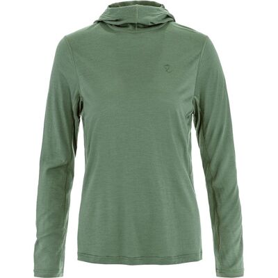 Fjällräven Abisko Woll Sun-Hoodie W - Hoodie - grün - Damen Fjällräven Abisko Woll Sun-Hoodie W - Hoodie - grün - Damen
