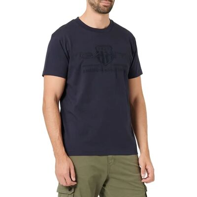 GANT Tonal Archive Shield T-Shirt - Abendblau GANT Tonal Archive Shield T-Shirt - Abendblau