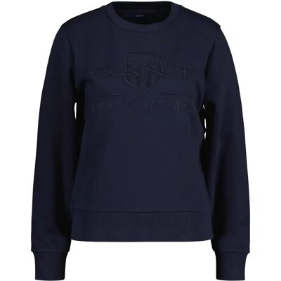 GANT Tonal Archive Shield sweatshirt (4200663) - blå GANT Tonal Archive Shield sweatshirt (4200663) - blå