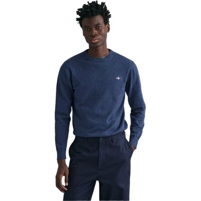 GANT Klassisk Tröja (8030561) - jeansblå GANT Klassisk Tröja (8030561) - jeansblå