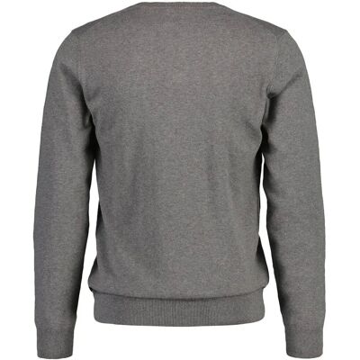 GANT Classic Cotton V-Neck (8030562) - Dark Grey Melange M GANT Classic Cotton V-Neck (8030562) - Dark Grey Melange M