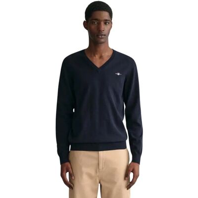 GANT Classic Sweater (8030562) - blå GANT Classic Sweater (8030562) - blå