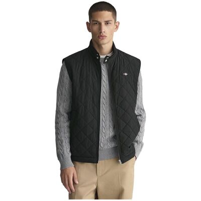 GANT pikowana kamizelka windcheater (7006341) - czarna GANT pikowana kamizelka windcheater (7006341) - czarna