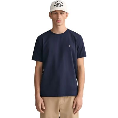 GANT Shield T-Shirt (2003184) - Reg Shield T-Shirt (2003184) abendblau GANT Shield T-Shirt (2003184) - Reg Shield T-Shirt (2003184) abendblau