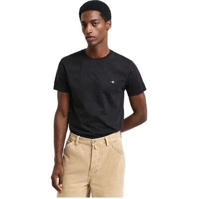 GANT Slim Fit Shield T-Shirt (2003185) black GANT Slim Fit Shield T-Shirt (2003185) black