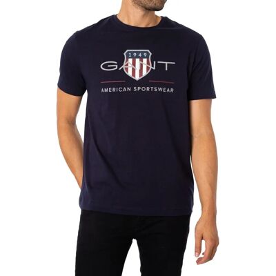 GANT Archive Shield Regular Fit T-Shirt (2003199) - bleu soir GANT Archive Shield Regular Fit T-Shirt (2003199) - bleu soir