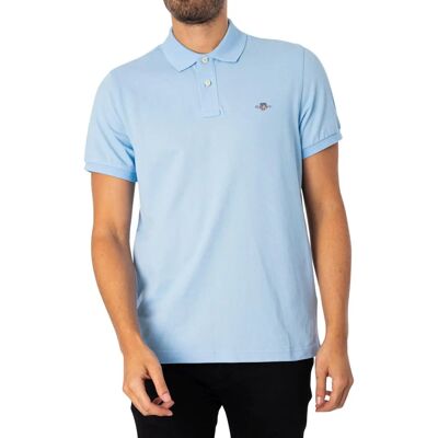 GANT Regular Fit Shield Piqué Poloshirt (2210) - capri blue GANT Regular Fit Shield Piqué Poloshirt (2210) - capri blue