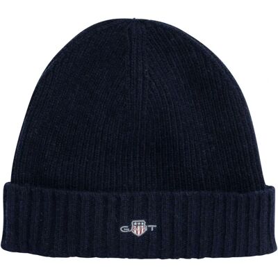 GANT Shield Wool Beanie (9910023) - (9910023-410) niebieski GANT Shield Wool Beanie (9910023) - (9910023-410) niebieski