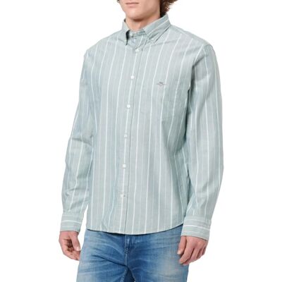 Gant Modelo 3000230 Camisa Listrada em Algodão - Casual Oxford Gant Modelo 3000230 Camisa Listrada em Algodão - Casual Oxford