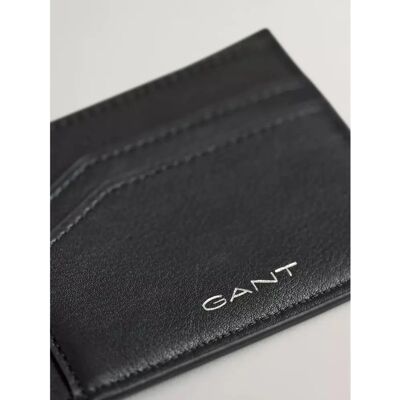 GANT Svart Lær Bifold Lommebok - Herre - 10.5x8.5cm GANT Svart Lær Bifold Lommebok - Herre - 10.5x8.5cm